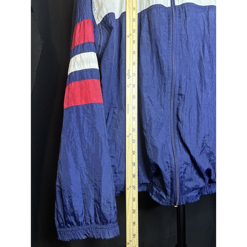 Vintage 90s Perry Ellis America Windbreaker Jacket Colorblock USA Mens L - Picture 11 of 12
